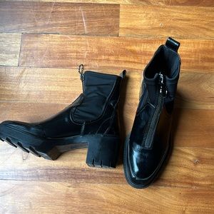 Zara Lug Sole Boots - Size 7